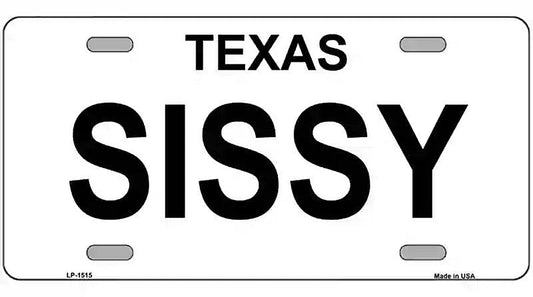 SISSY Metal License Plate