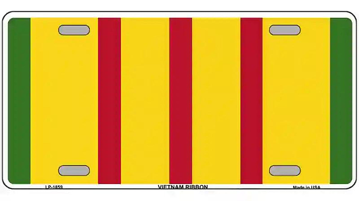 Vietnam Ribbon Metal Novelty License Plate