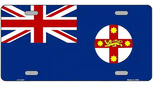New South Wales Flag Metal Novelty License Plate