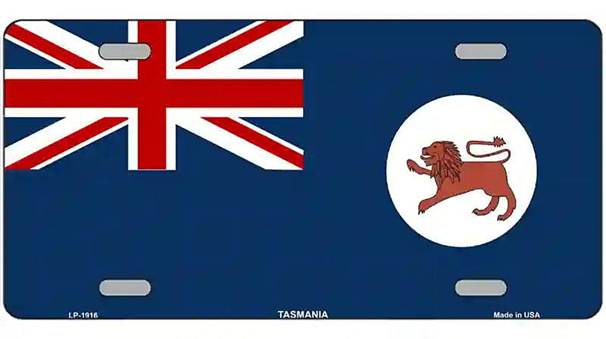 Tasmania Flag Metal Novelty License Plate