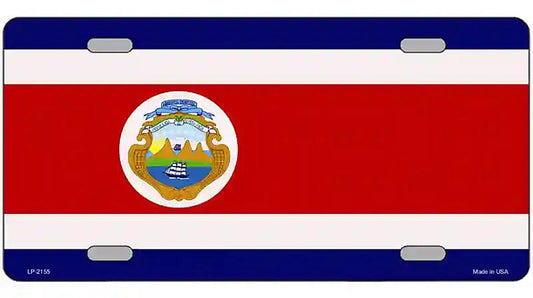 Costa Rica Flag Metal Novelty License Plate