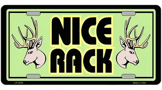 Nice Rack Metal Novelty License Plate
