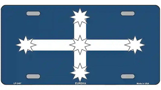 Eureka Flag Metal Novelty License Plate