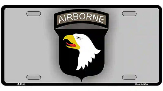 Airborne Eagle Novelty Metal License Plate