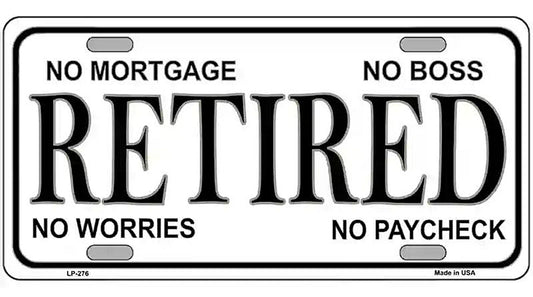 Retired Metal Novelty License Plate