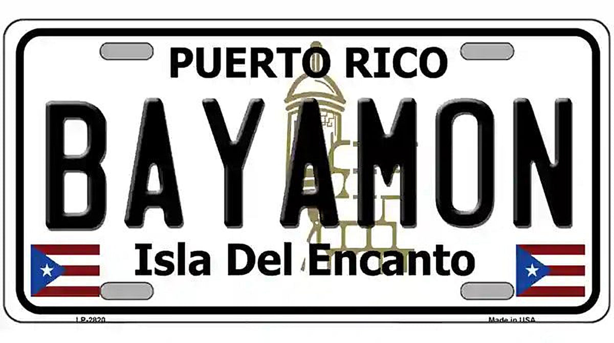 Bayamon Puerto Rico Metal Novelty License Plate