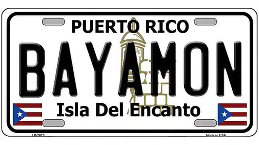 Bayamon Puerto Rico Metal Novelty License Plate