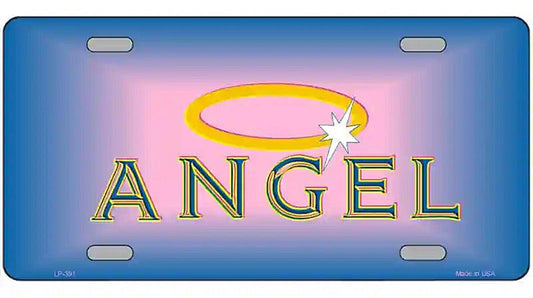 Angel Metal Novelty License Plate