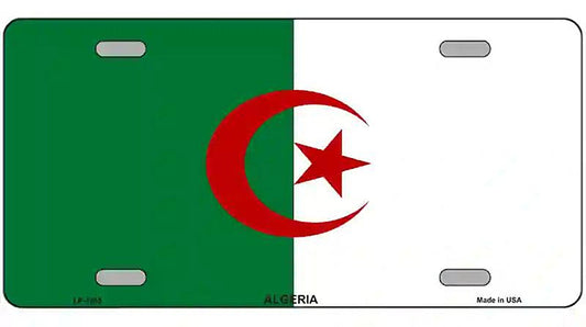 Algeria Flag Metal Novelty License Plate