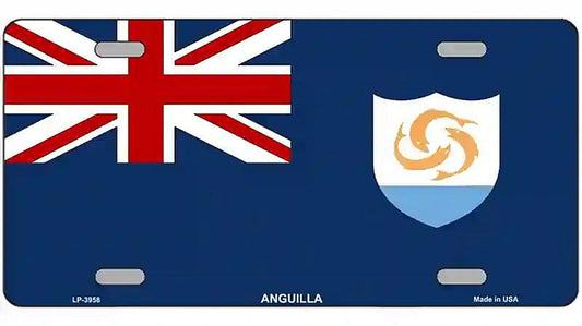 Anguilla Flag Metal Novelty License Plate