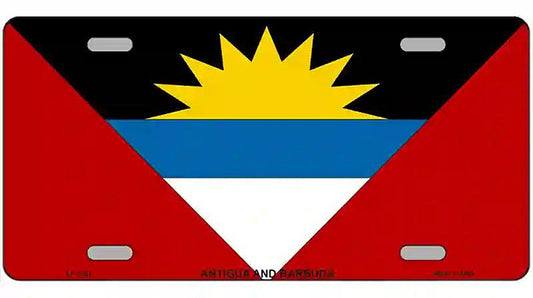 Antigua & Barbuda Flag Metal Novelty License Plate