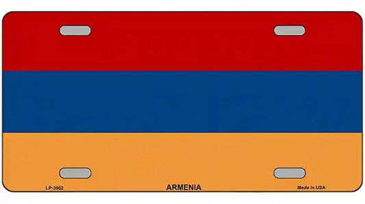 Armenia Flag Metal Novelty License Plate