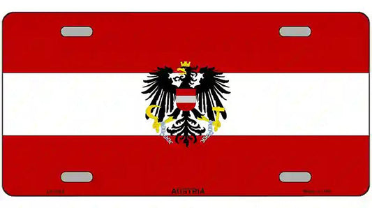 Austria Flag Metal Novelty License Plate