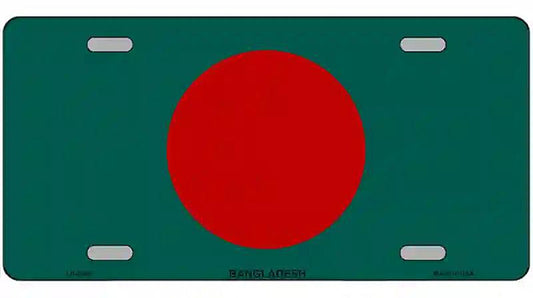 Bangladesh Flag Metal Novelty License Plate