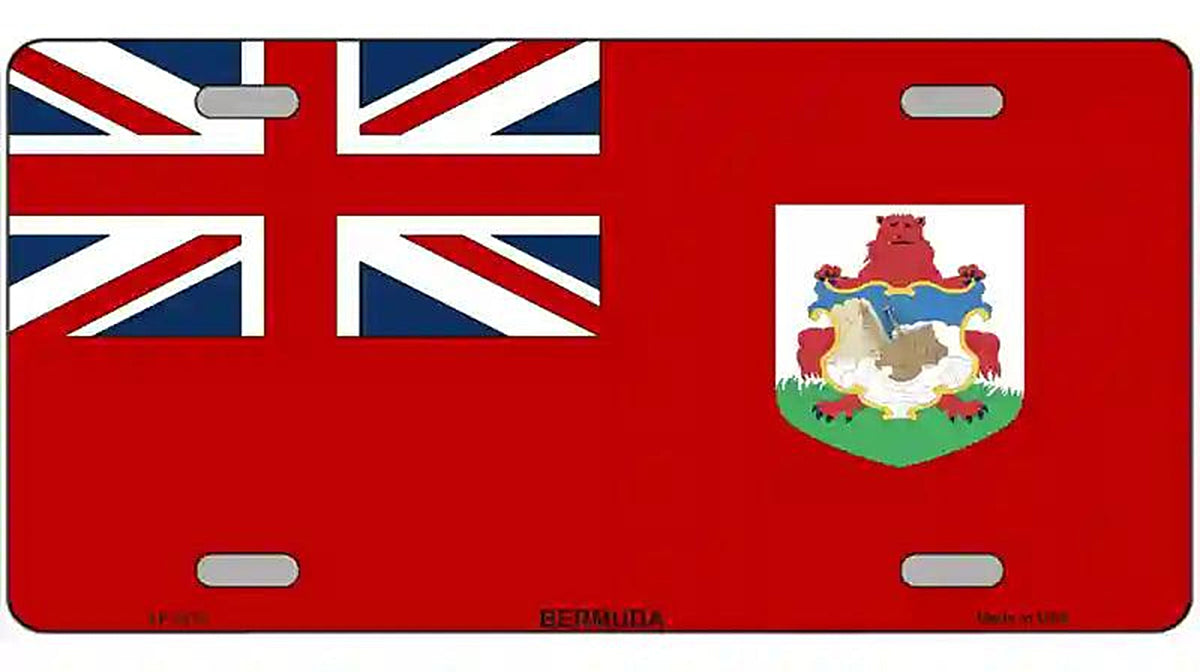 Bermuda Flag Metal Novelty License Plate