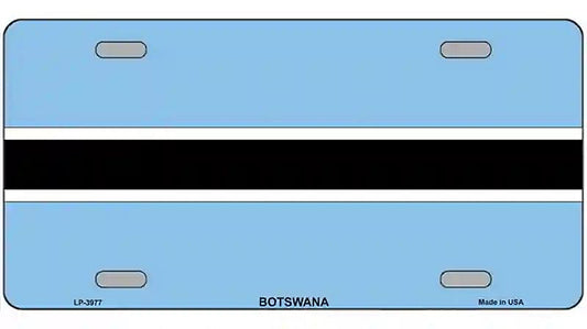 Botswana Flag Metal Novelty License Plate
