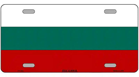 Bulgaria Flag Metal Novelty License Plate