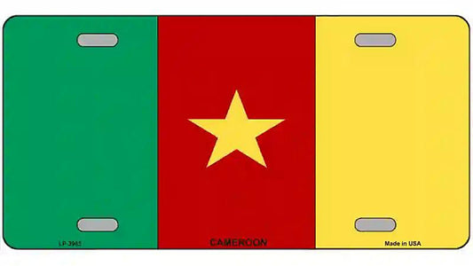 Cameroon Flag Metal Novelty License Plate
