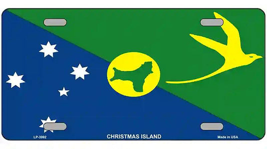 Christmas Island Flag Metal Novelty License Plate