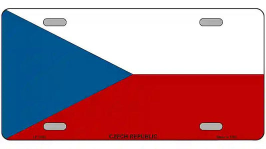 Czech Republic Flag Metal Novelty License Plate