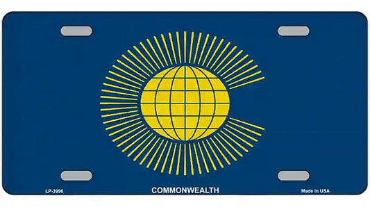 Commonwealth Flag Metal Novelty License Plate