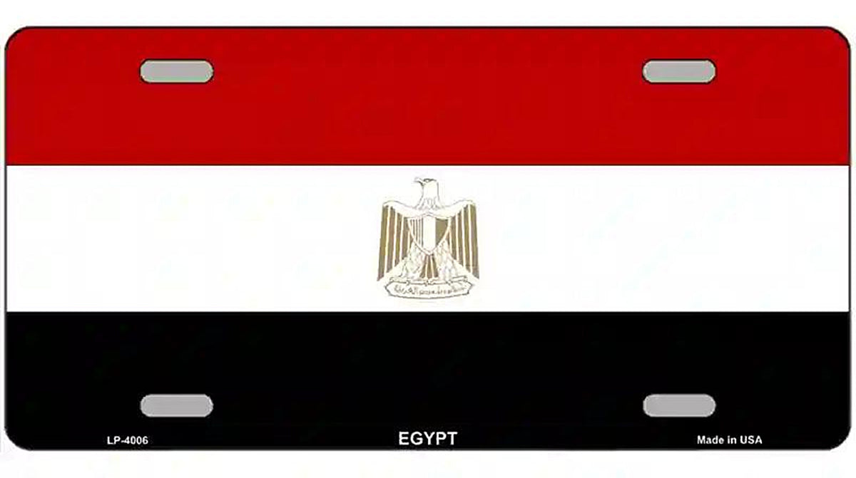 Egypt Flag Metal Novelty License Plate
