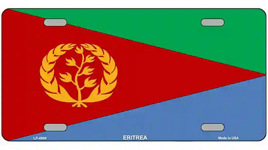 Eritrea Flag Metal Novelty License Plate