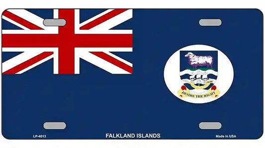 Falkland Islands Flag Metal Novelty License Plate