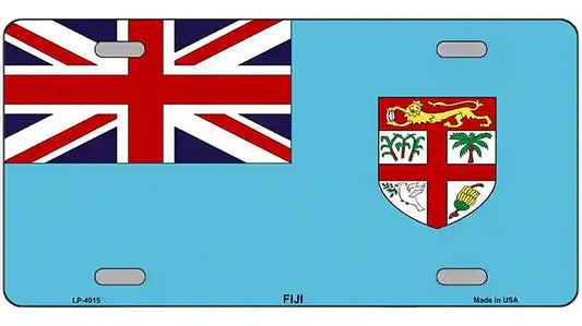 Fiji Flag Metal Novelty License Plate