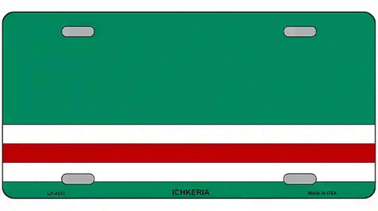 Ichkeria Flags Metal Novelty License Plate