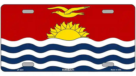 Kiribati Flag Metal Novelty License Plate