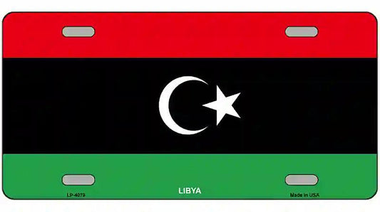 Libya Flag Metal Novelty License Plate