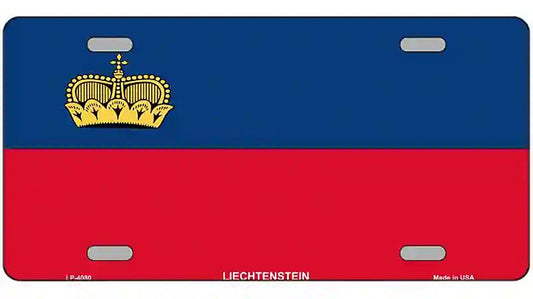 Liechtenstein Flag Metal Novelty License Plate