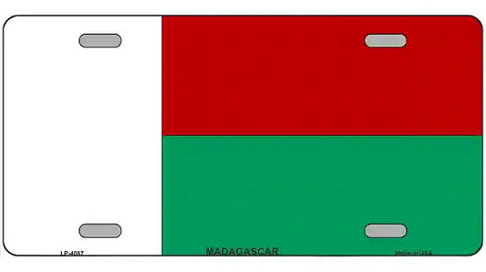 Madagascar Flag Metal Novelty License Plate