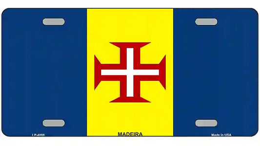 Madeira Flag Metal Novelty License Plate