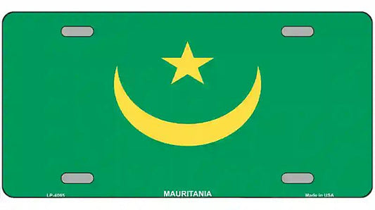 Mauritania Flag Metal Novelty License Plate