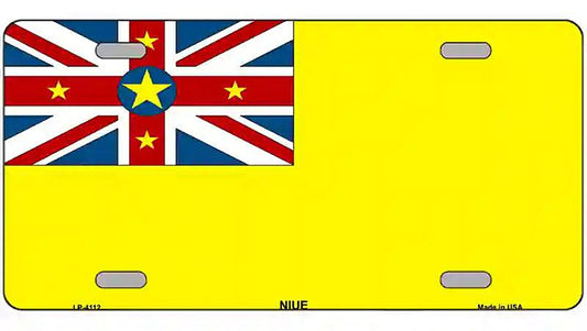 Nive Flag Metal Novelty License Plate