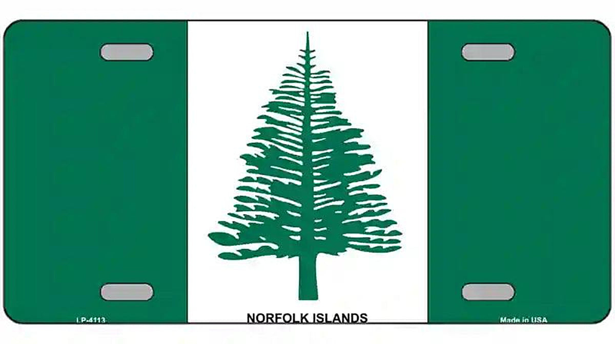 Norfolk Islands Flag Metal Novelty License Plate