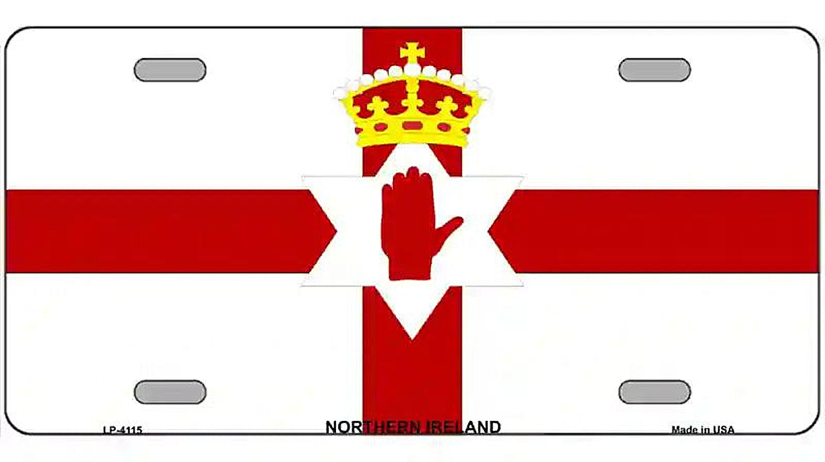 Northern Ireland Flag Metal Novelty License Plate