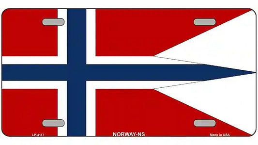 Norway-NS Flag Metal Novelty License Plate