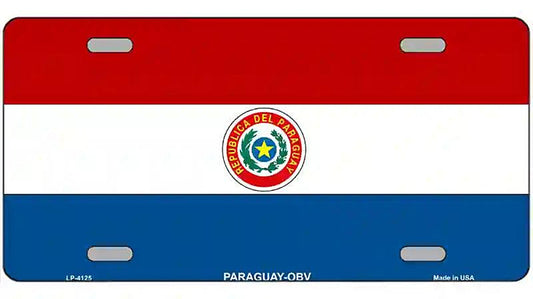 Paraguay-OBV Flag Metal Novelty License Plate