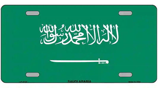 Saudi Arabia Flag Metal Novelty License Plate