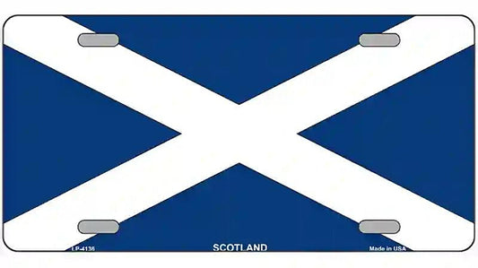 Scotland Flag Metal Novelty License Plate