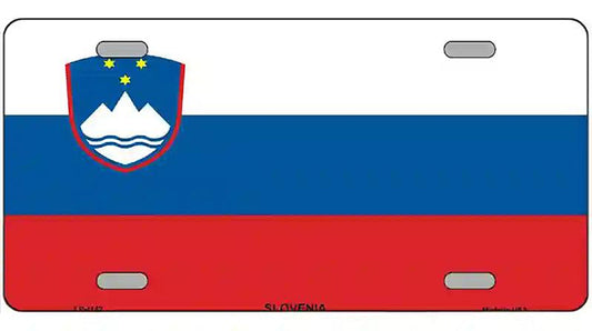 Slovenia Flag Metal Novelty License Plate