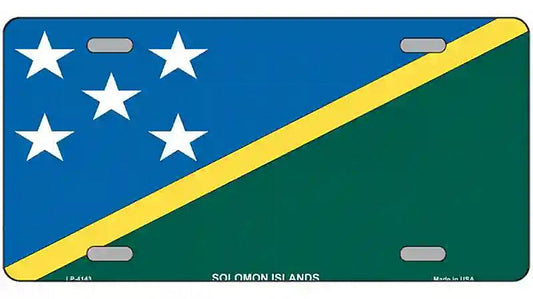 Solomon Islands Flag Metal Novelty License Plate