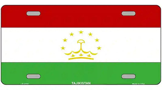 Tajikistan Flag Metal Novelty License Plate