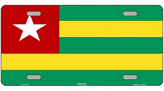 Togo Flag Metal Novelty License Plate