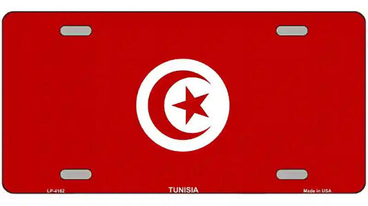 Tunisia Flag Metal Novelty License Plate