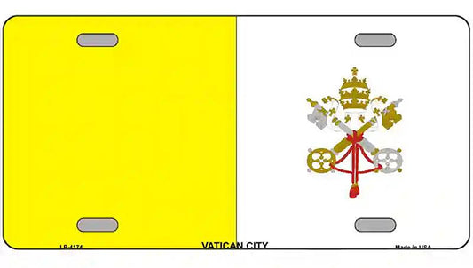 Vatican City Flag Metal Novelty License Plate