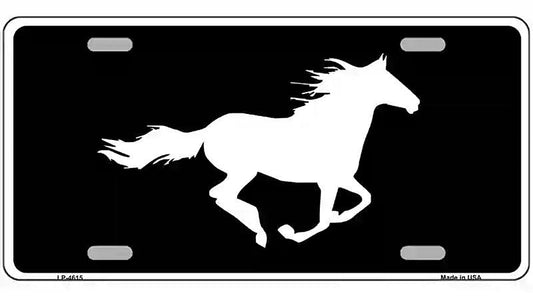 Running Horse Novelty Metal License Plate